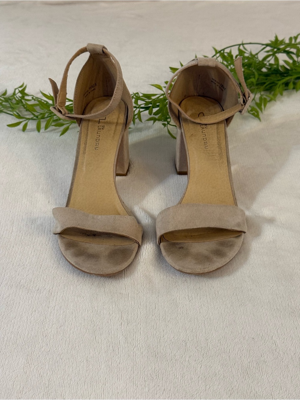 CL by Laundry | Nude Heel Sandals